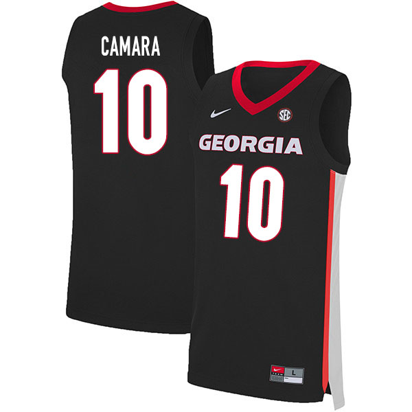 Georgia Bulldogs #10 Toumani Camara College Basketball Jerseys Sale-Black